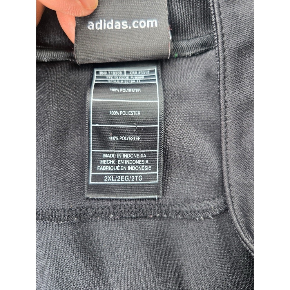 Adidas‎ Boston Celtics Jacket Size 2XL Black Green Full Zip Track Embroidered - Picture 5 of 6